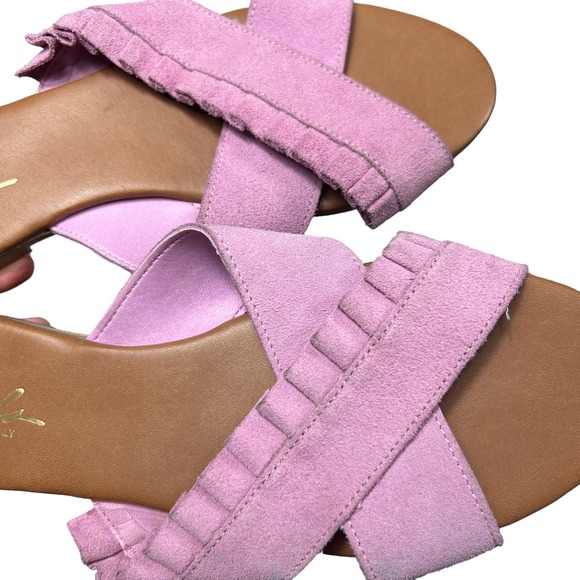 Rebels Daray Lilac Slide Sandals Size 10 - Picture 4 of 6